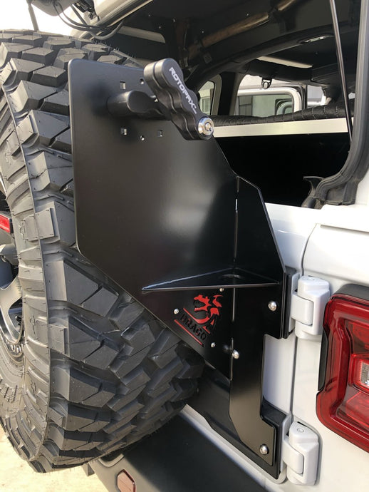 Rotopax Holder Bracket for Jeep JL Mopar Spare Tire Carrier | Drago Jeep Products